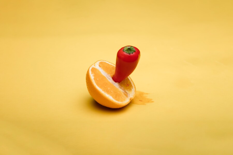 перчик в апельсине