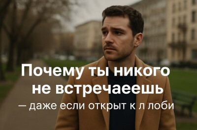 Почему ты никого не встречаешь — даже если открыт к любви