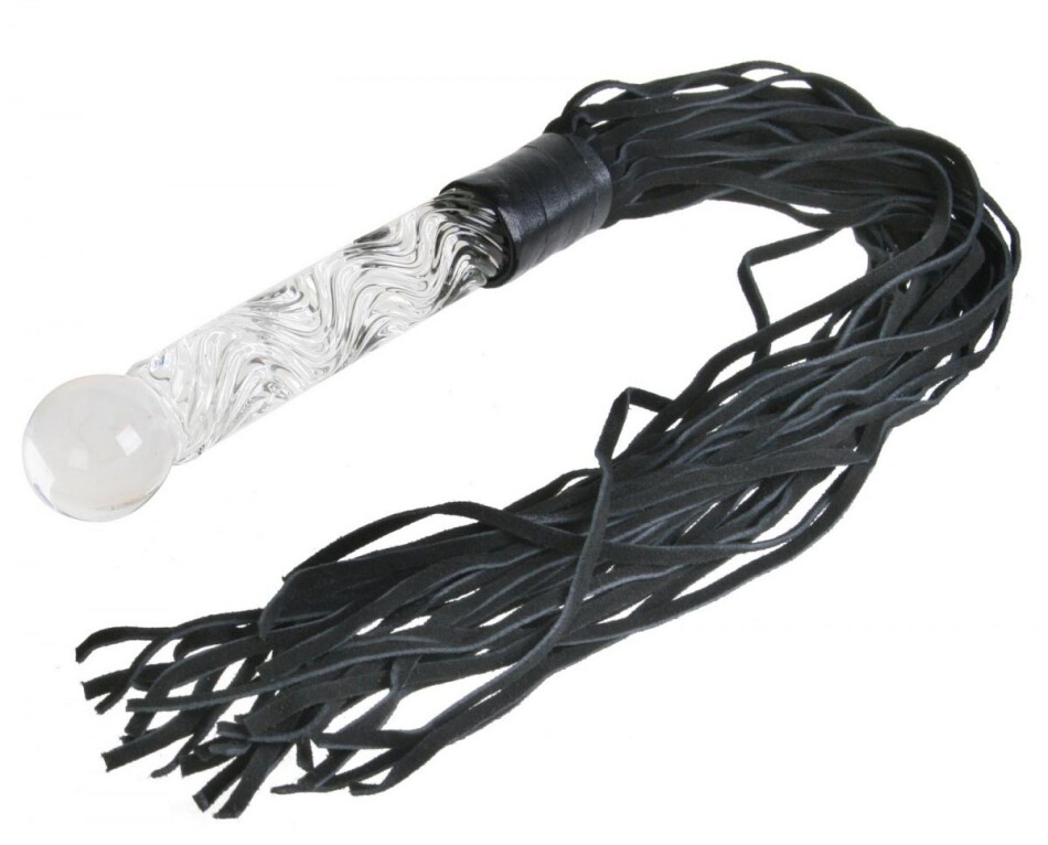 Стеклянный стимулятор-плетка Icicles №38 Glass Whip