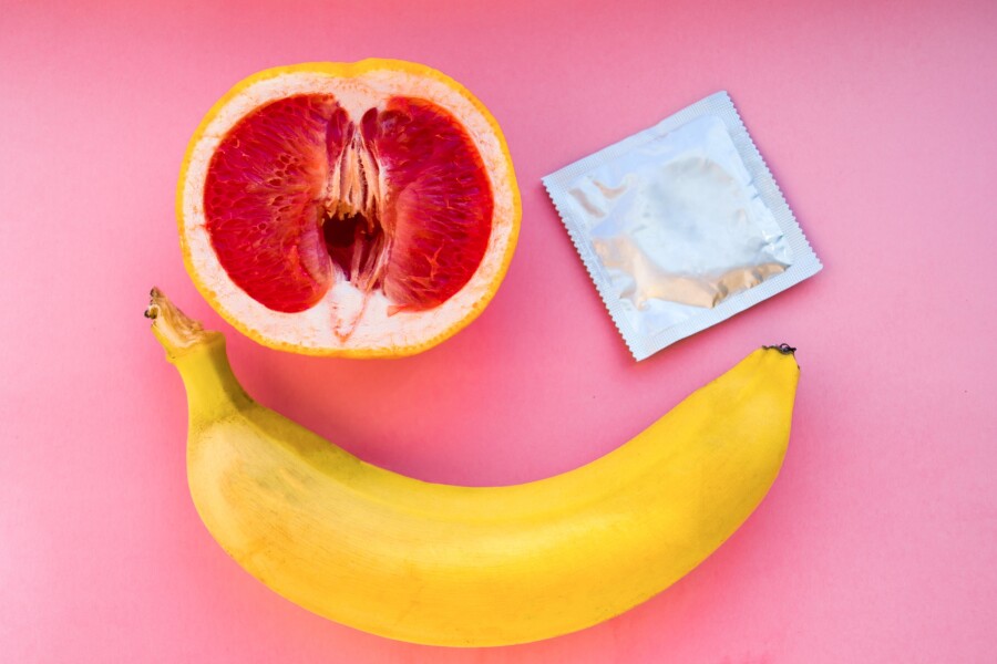 банан грейпфрут и презерватив