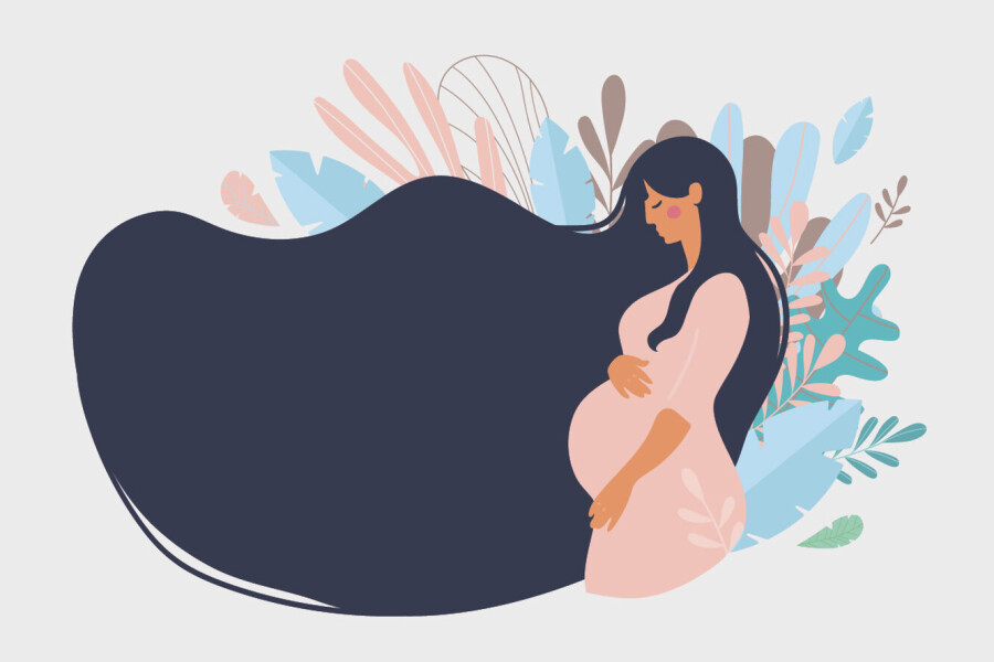арт беременной женщины