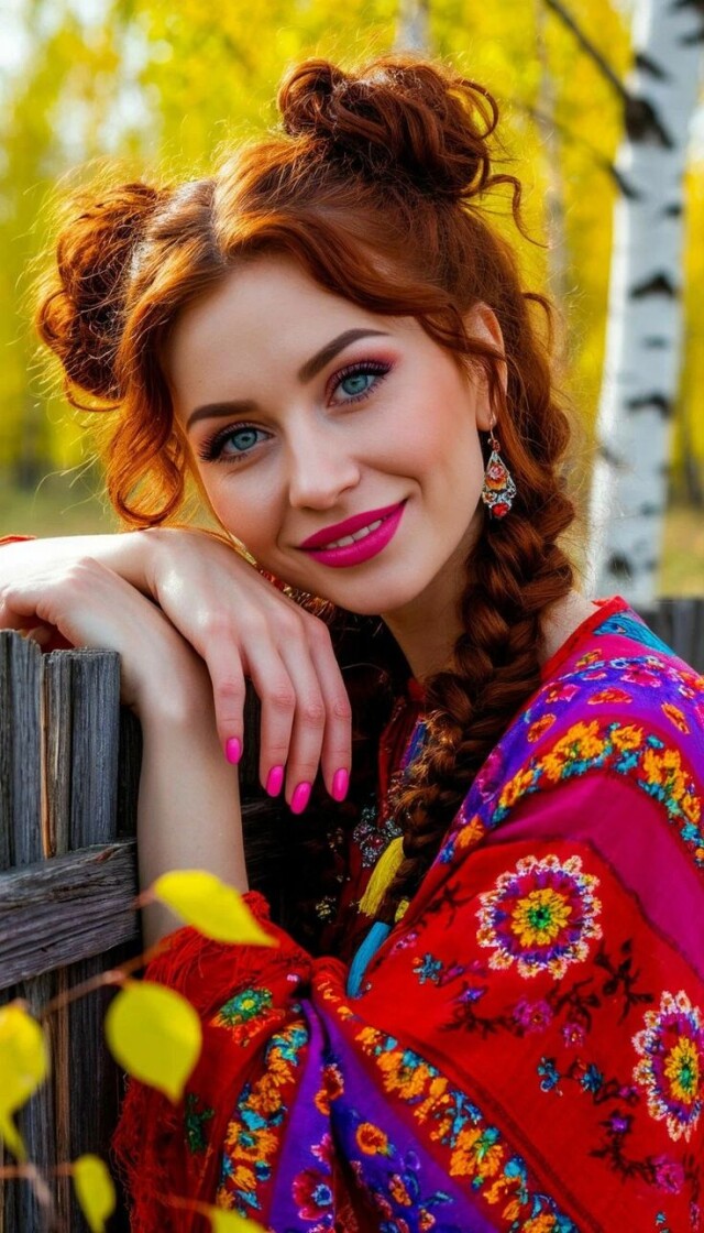 красивая славянская девушка