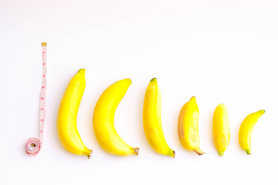 бананы разного размера