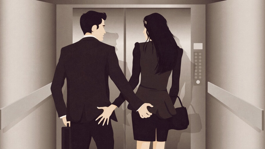 арт пары в лифте