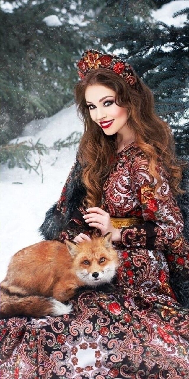 красивая славянская девушка