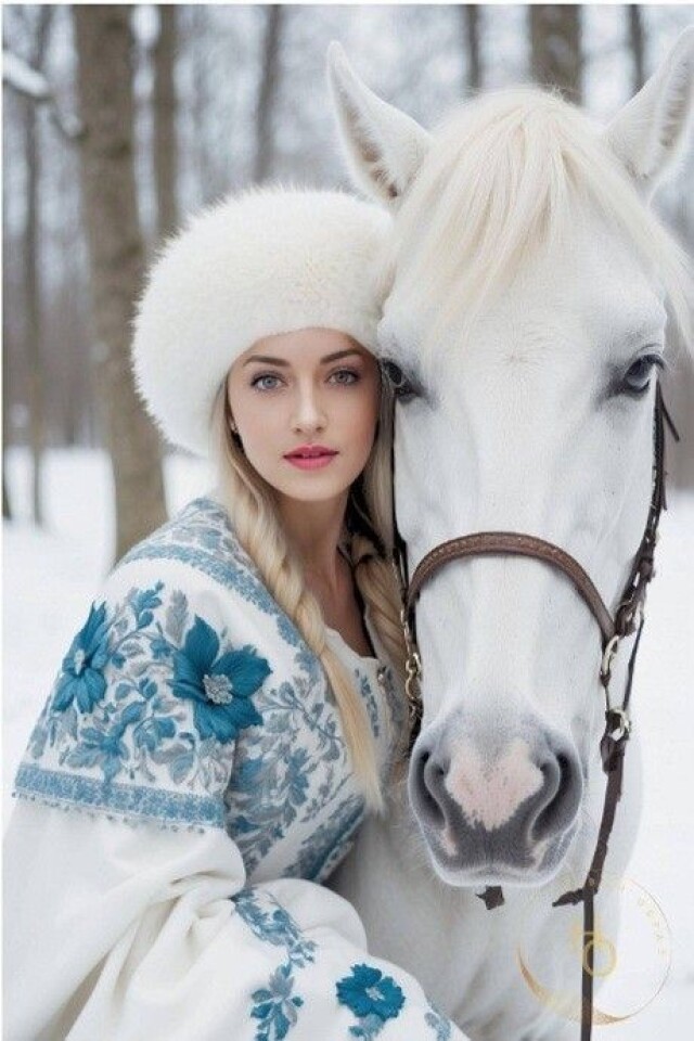 красивая славянская девушка