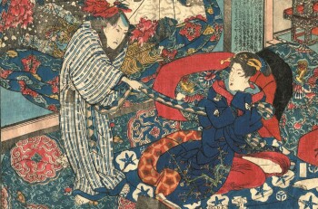 Эротические сцены на японских гравюрах