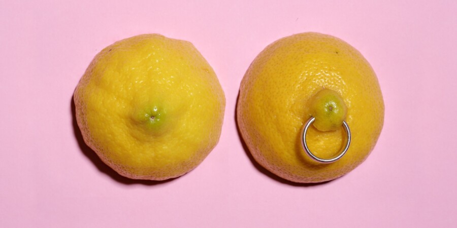 лимоны с пирсингом