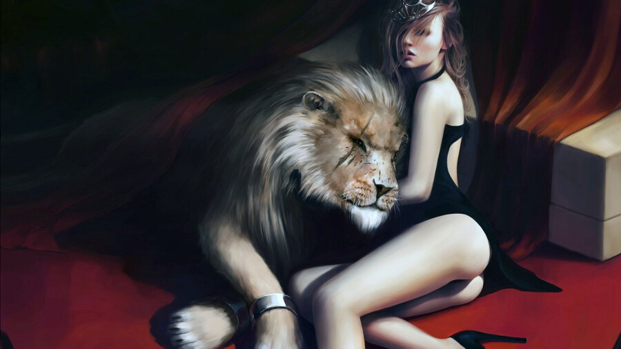 женщина лев