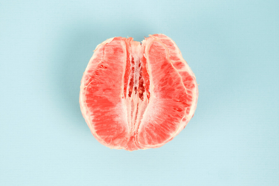 половинка грейпфрута