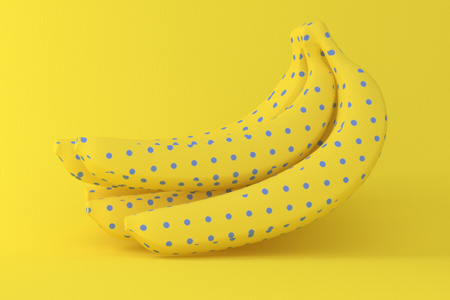 бананы в крапинку