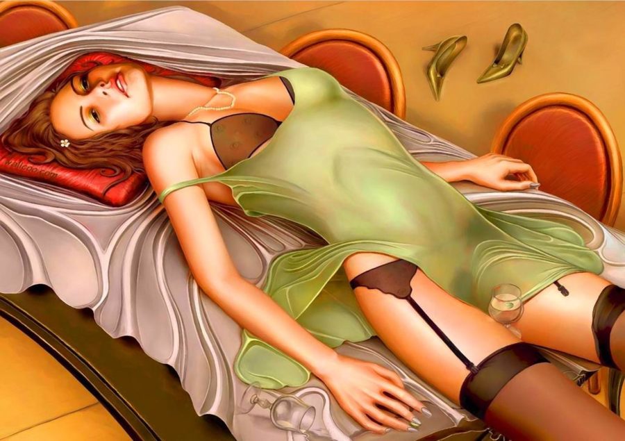 рисунок девушки