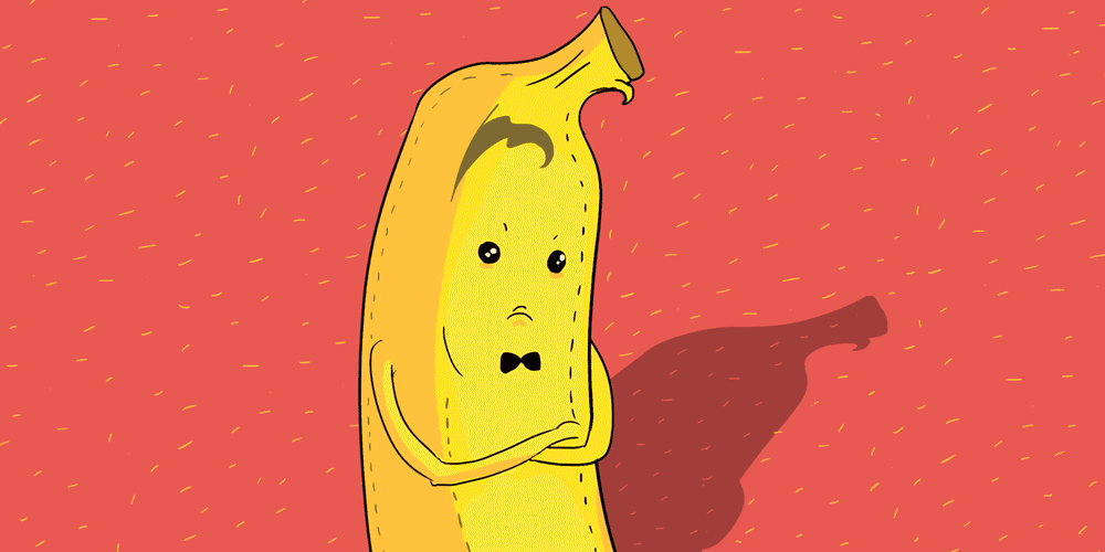 банан грустит