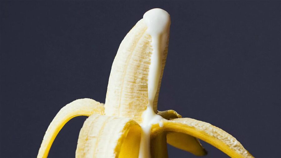 банан с кремом