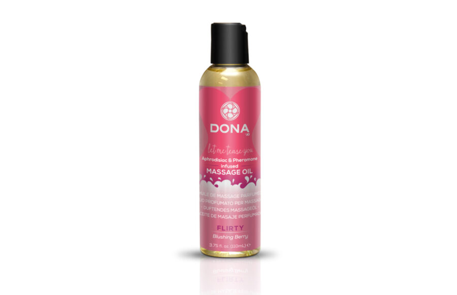 Массажное масло с феромонами DONA Flirty Blushing berry.